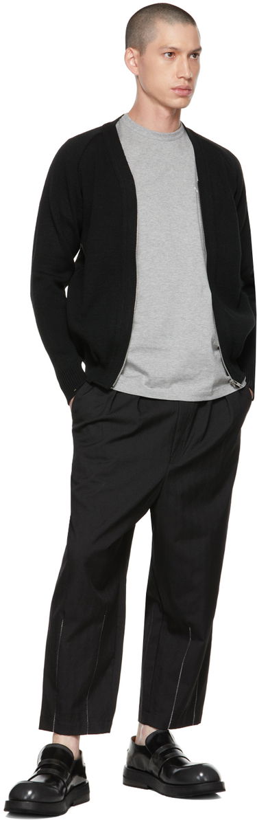 Sweater Comme des Garçons Homme Deux Lochaven of Scotland Zip Cardigan Sort | DH-N504-051, 3