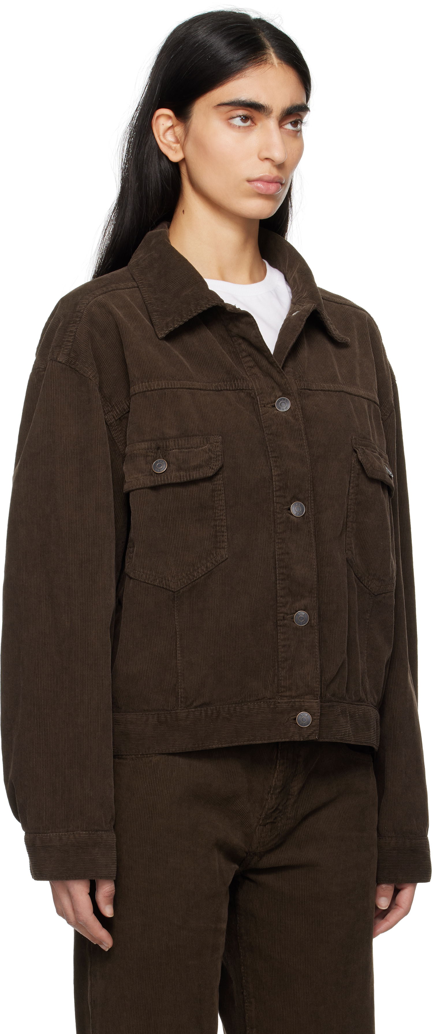 Jakke The Row The Row Ness Corduroy Jacket Brun | 7552-W3724, 1