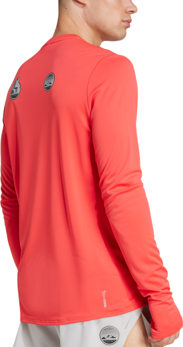 T-shirt adidas Performance Adizero Ekiden Long Sleeve Tee Orange | jm7897, 1
