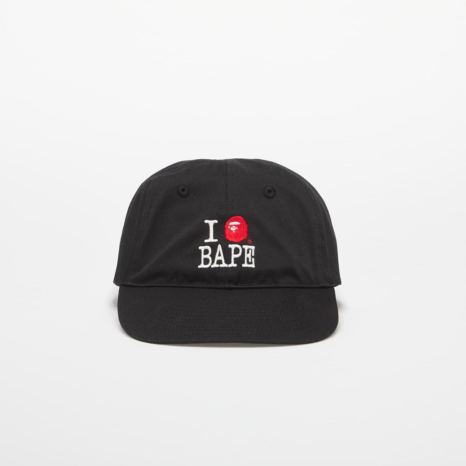 Kasket BAPE A BATHING APE Logo Cotton Twill Cap Sort | 001CPL301314MBLK, 0