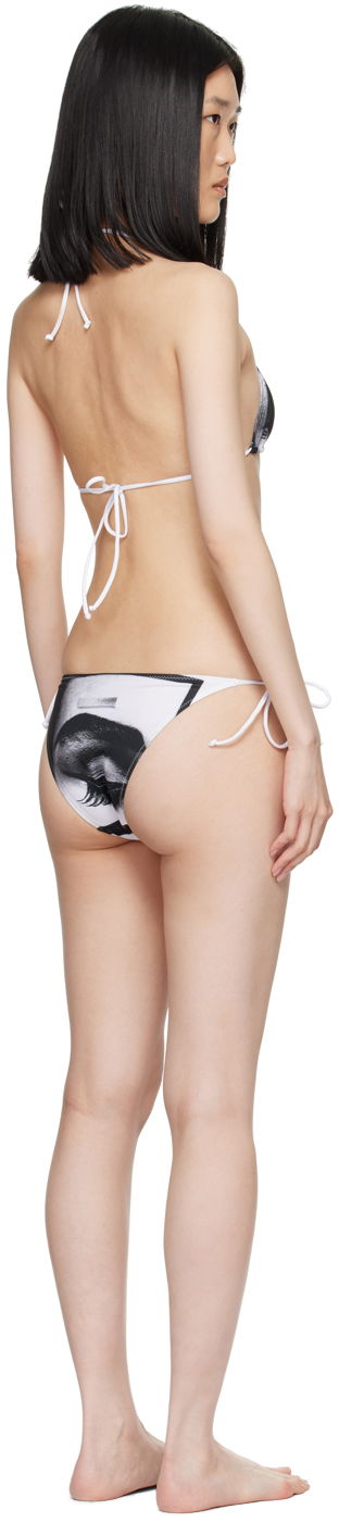 Badetøj Jean Paul Gaultier Jean Paul Gaultier 'The Eyes And Lips' Bikini Hvid | 24/30-F-BS008-J552-0100, 2