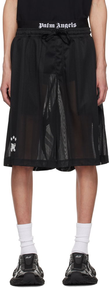 Shorts Palm Angels Palm Angels Palm Sport Mesh Shorts Sort | PMCI022S25FAB0021003, 0