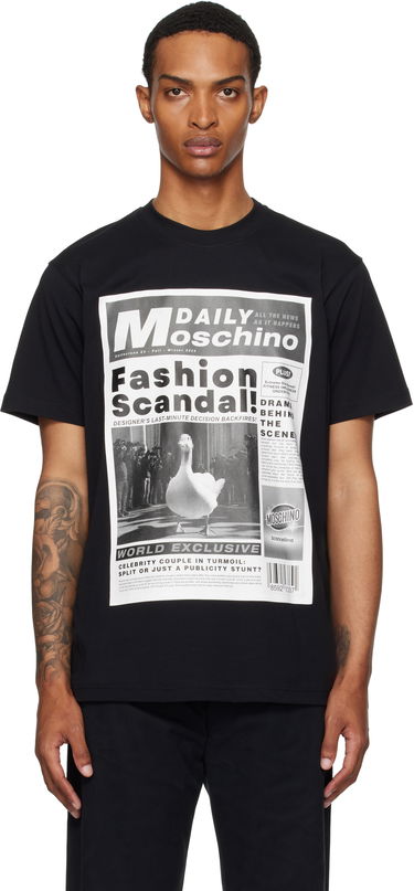 T-shirt Moschino Moschino Daily Newspaper Graphic Tee Sort | 252ZZ072452411555, 0