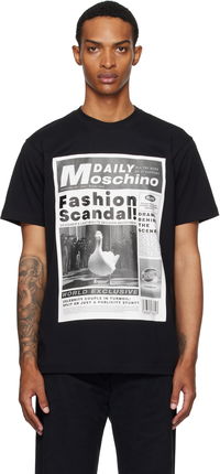 Moschino Daily Newspaper Graphic Tee