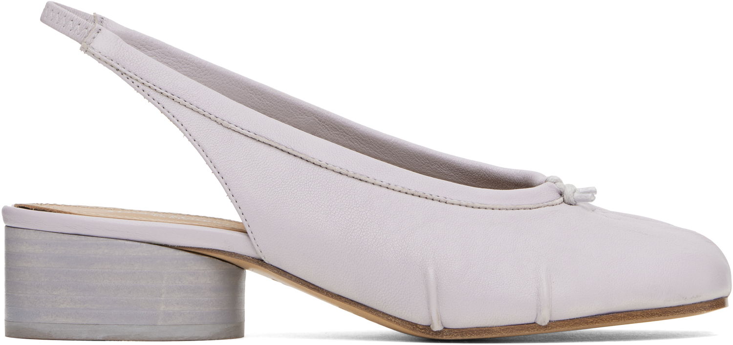 Sneakers og sko Maison Margiela Maison Margiela Tabi Ballerina Slingback Heels Lilla | S58WZ0141 P6378, 0