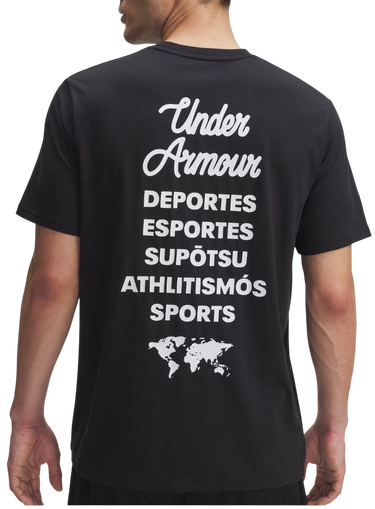 T-shirt Under Armour T-Shirt World Map Sports Wordmark Sort | 6004143-001, 1