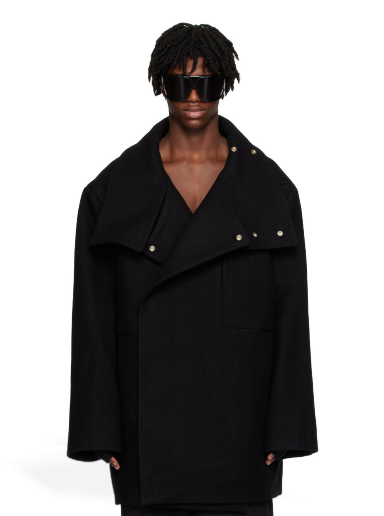 Jakke Rick Owens Caban Jacket Sort | RR02C7758 WY
