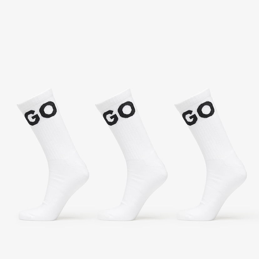 Sokker BOSS Hugo Boss 3-Pack Iconic Quarter Socks Hvid | 50531517-100