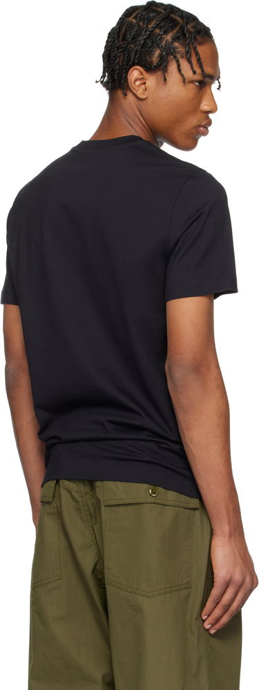 T-shirt Moncler Moncler Archive Embroidered Logo Cotton T-Shirt Sort | K10918C0006389AJS, 2