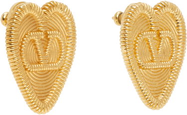 Øreringe Valentino Valentino Garavani Fil Perdu Heart Gold Earrings Metalisk | 6W0J0Z54MET, 1