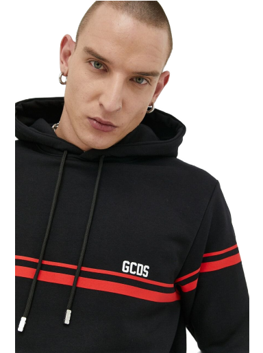 Sweatshirt GCDS Low Logo Band Hoodie Sort | SS23M100158