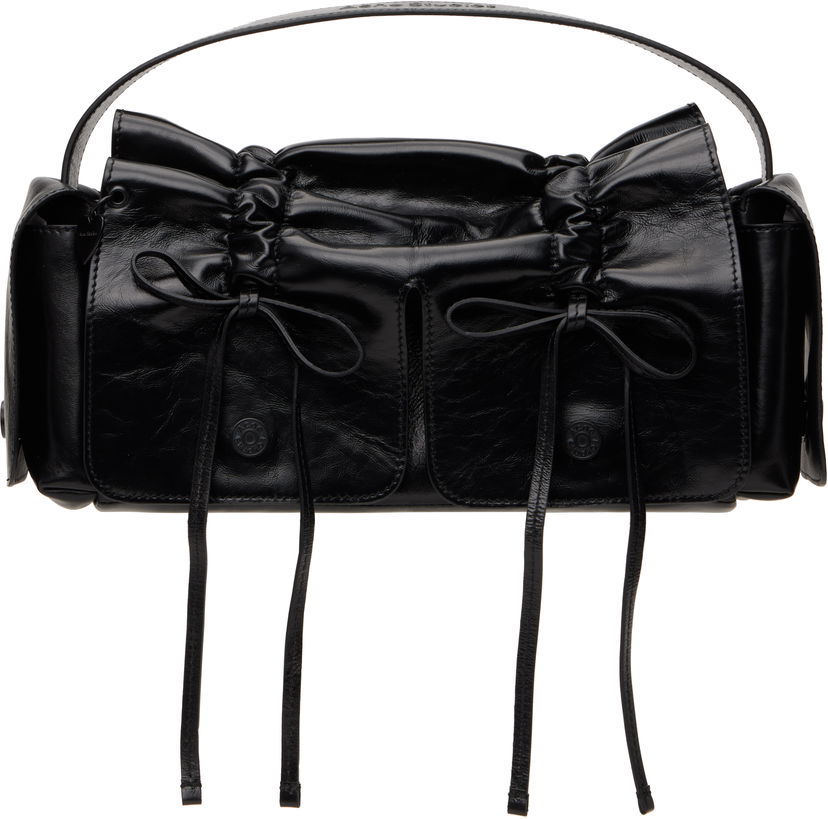 Håndtaske Acne Studios Acne Studios Multipocket Leather Shoulder Bag Sort | A10432-