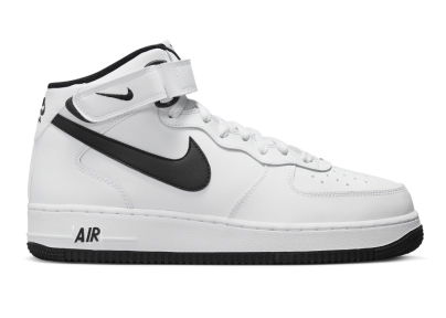 Sneakers og sko Nike Air Force 1 Mid White Black 2023 Hvid | DV0806-101, 0