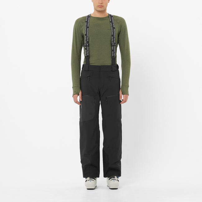 Bukser Salomon Ski Pants with Suspenders Spectral Sort | LC2637800, 0