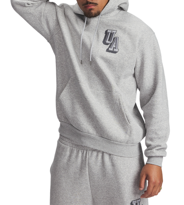 Sweatshirt Under Armour Hooded Sweatshirt UA Icon Fleece Graphic Top Grå | 6007591-011, 0