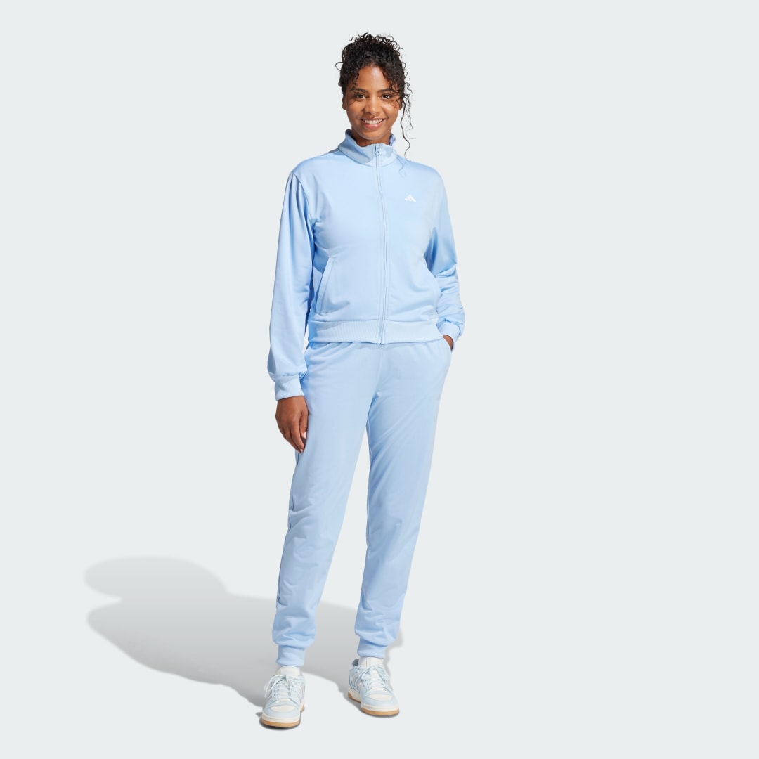 Træningsdragt adidas Performance Essentials Feel Cozy Track Suit Blå | JD2704, 0