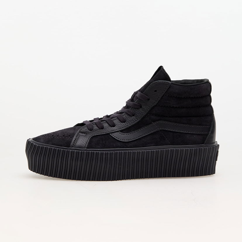 Skateboarding Vans Sk8-Hi Reissue 38 Platform LX Suede/Leather Onyx Sort | VN000CNF1581