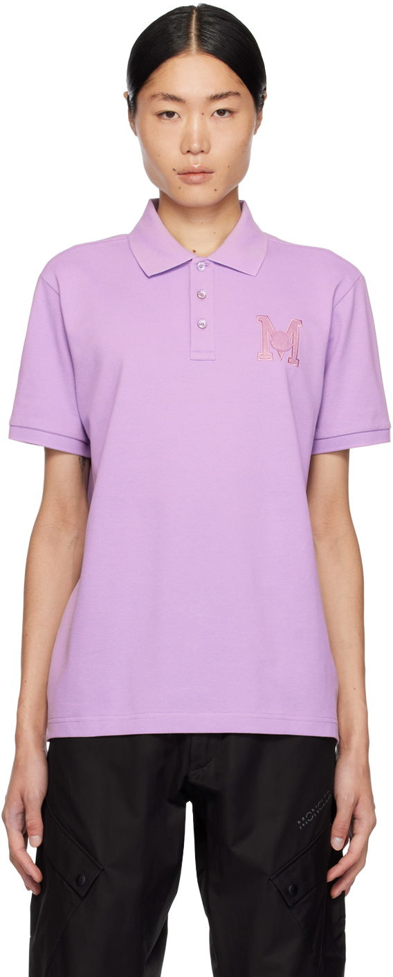 Polo skjorte Moncler Patch Polo Tee Lyserød | J10918A0000889A16, 0