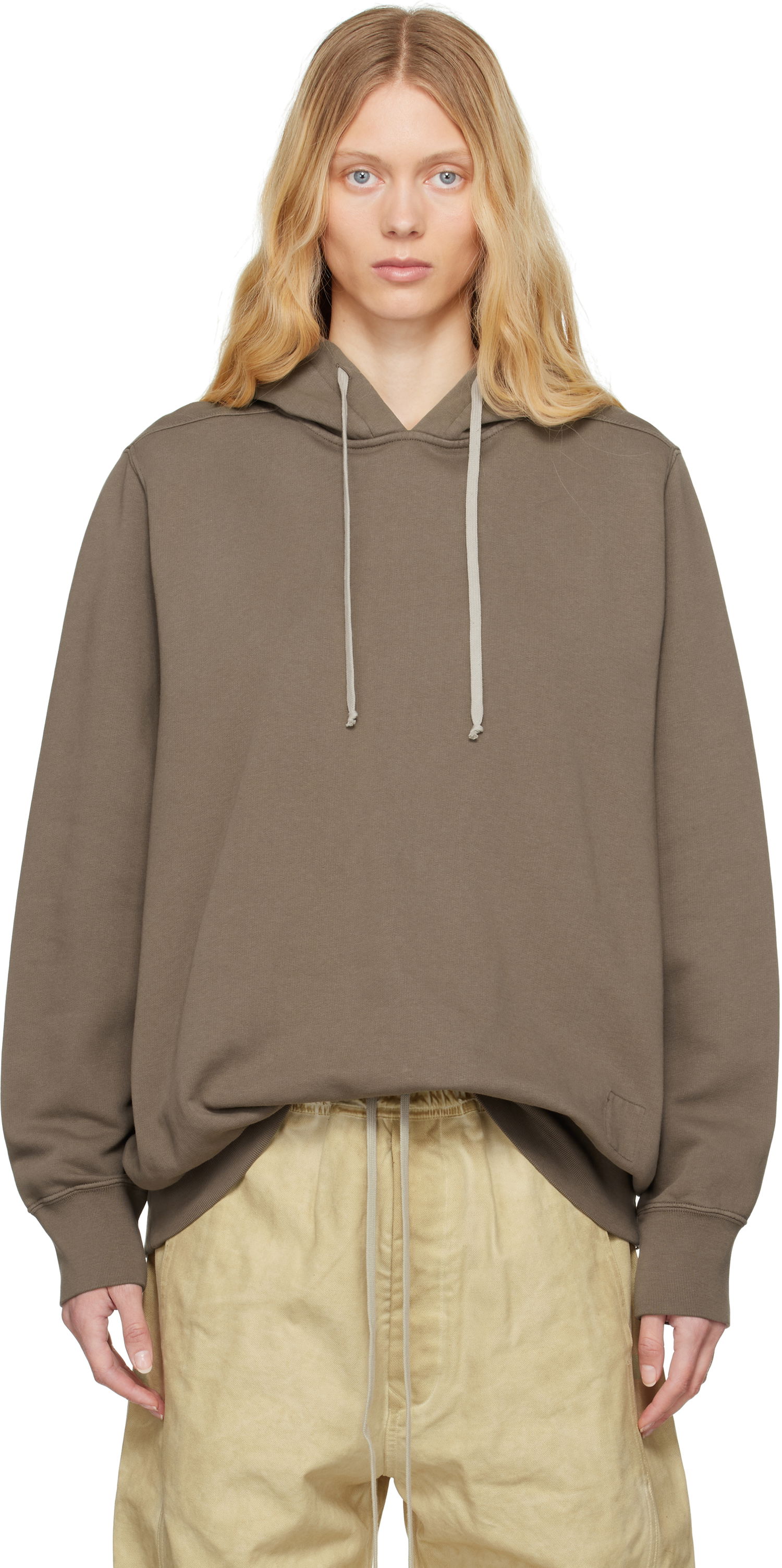 Sweatshirt Rick Owens Rick Owens DRKSHDW Hollywood Oversized Hoodie Brun | DS01E3241 FP, 0