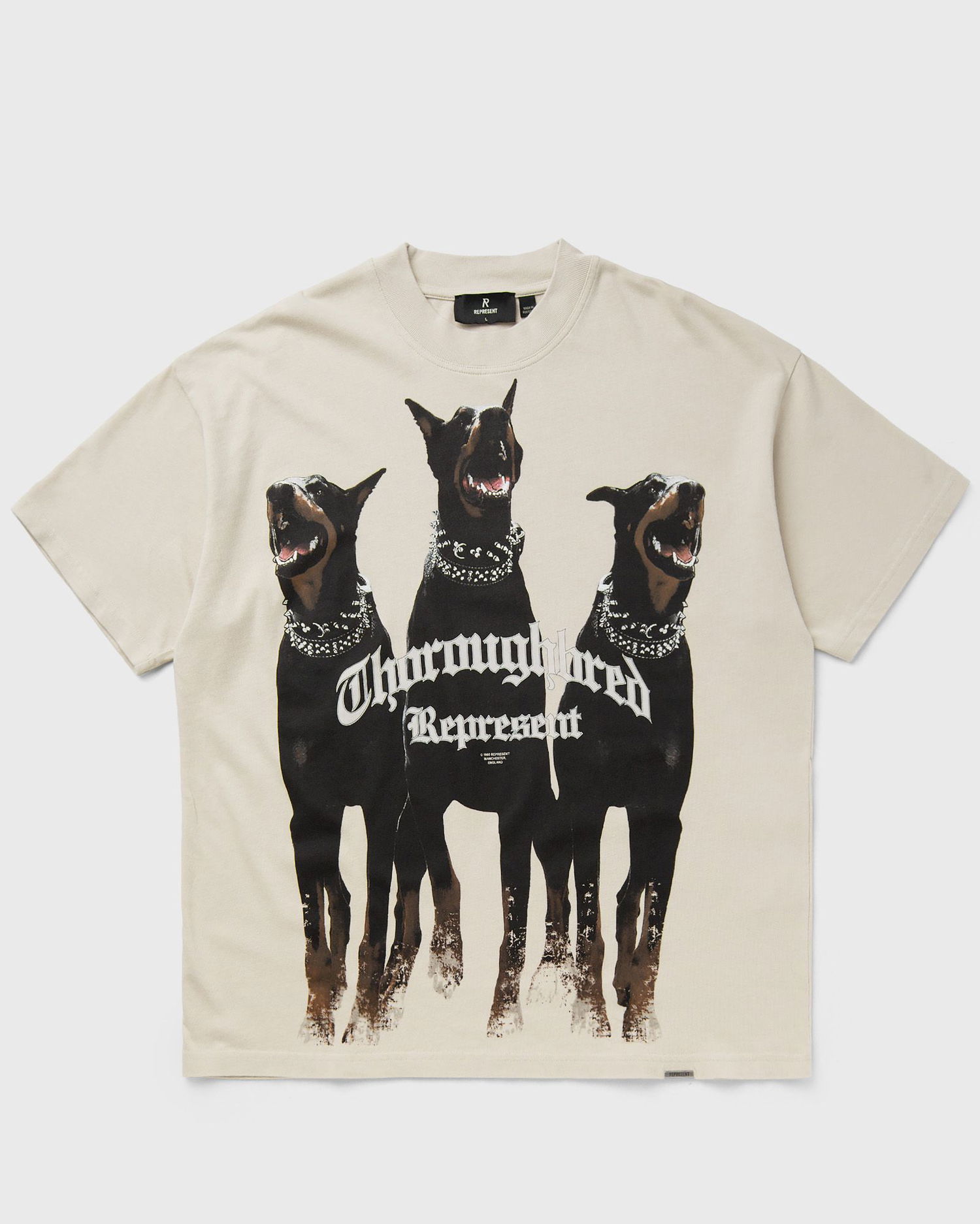 T-shirt Represent Clo Represent THOROUGHBRED TEE Beige | MLM41135-002, 0