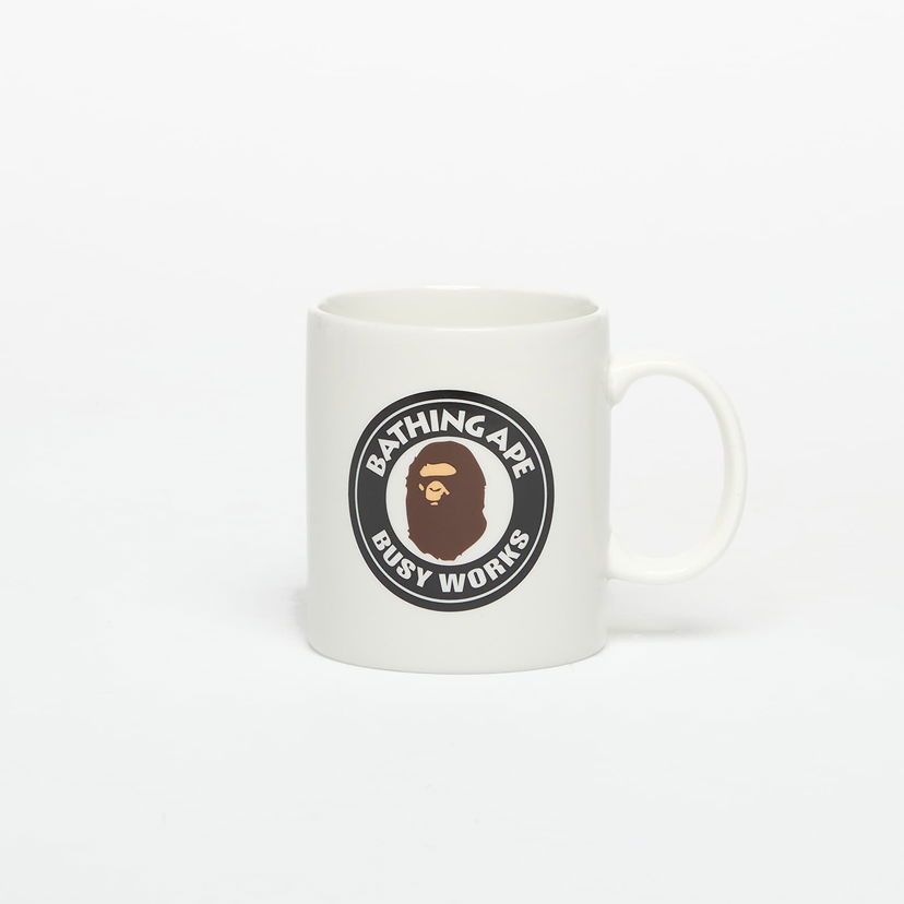 Home decor BAPE Busy Works Mug Hvid | 001KAL801007MBLK