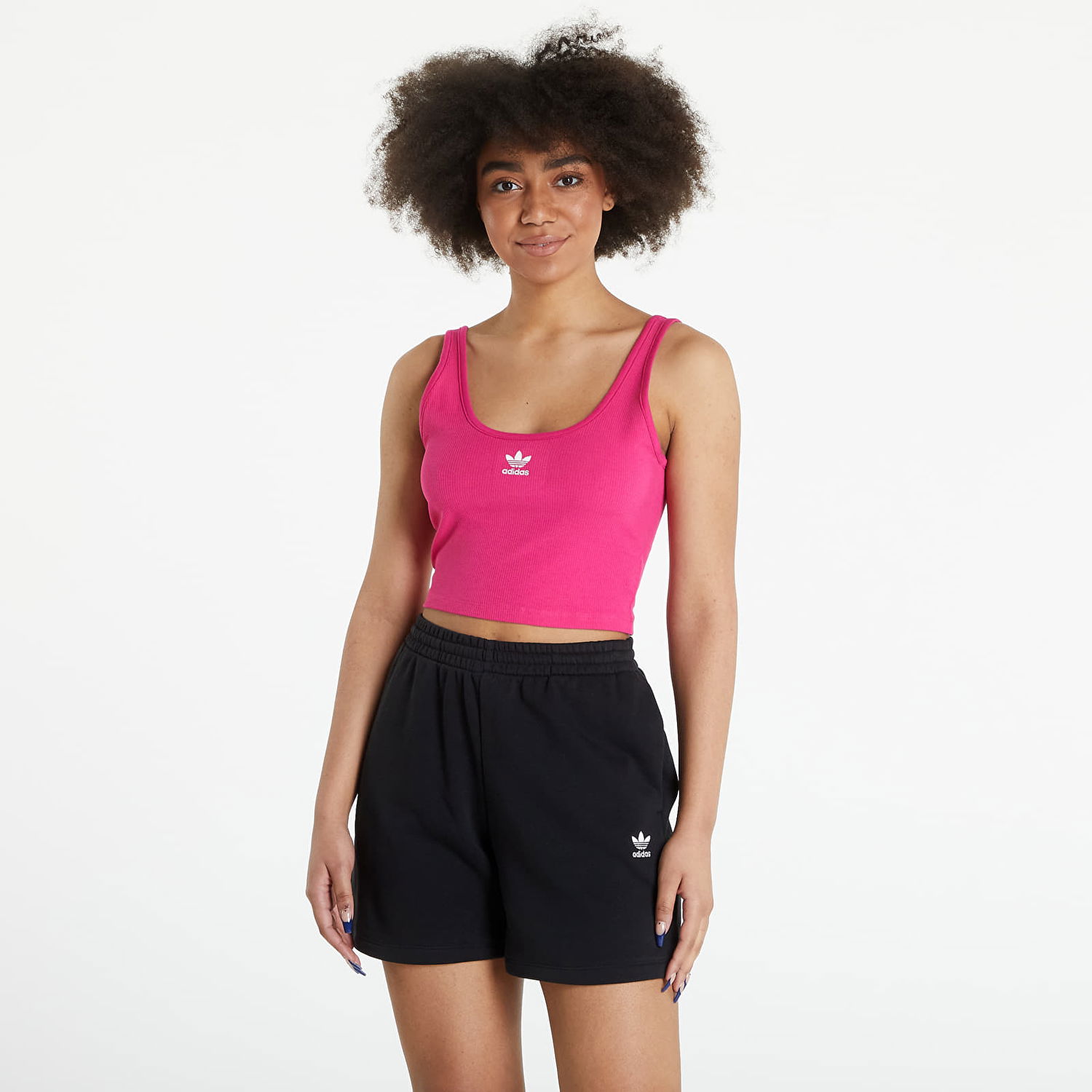 Tanktop adidas Originals Adicolor Essential Rib Tank Top Lyserød | HG6164, 0
