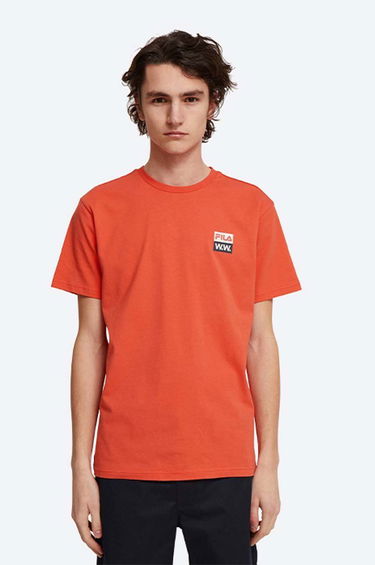 T-shirt WOOD WOOD Boris T-Shirt With Print Orange | 688383.B026, 0