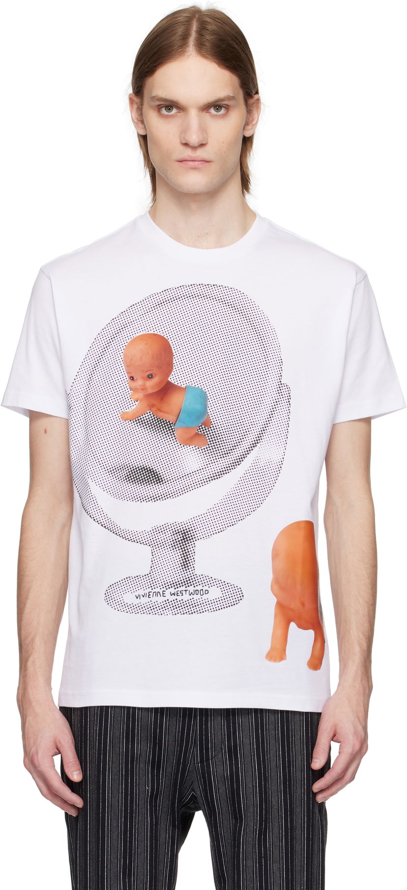 T-shirt Vivienne Westwood Vivienne Westwood Baby Classic T-Shirt Hvid | 3G01003E-J001M-