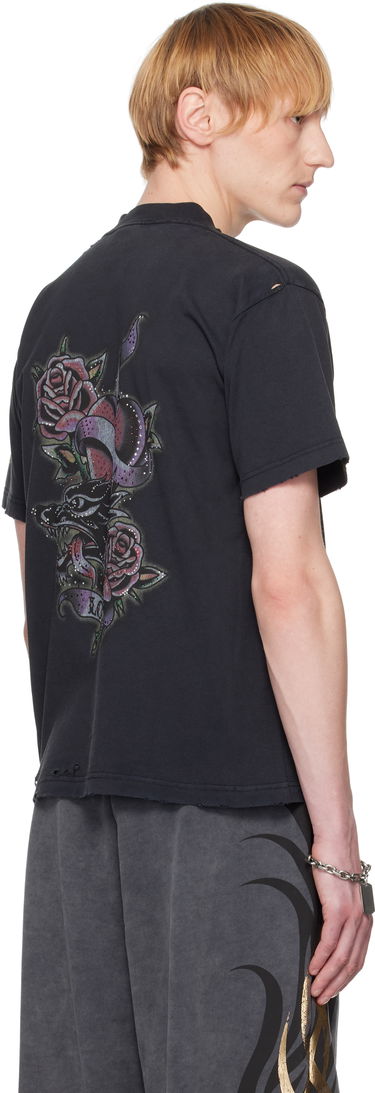 T-shirt Balenciaga Balenciaga Tacky Tattoo T-Shirt Sort | 809122TRVZ2, 2