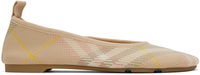 Burberry Check Knit Ballerina Flats