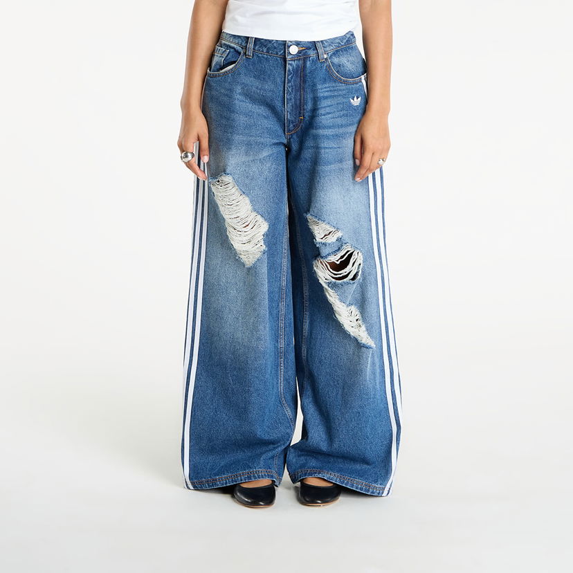 Jeans adidas Originals adidas Originals Loose Destressed Denim Pants 27/30 Blå | KE3300