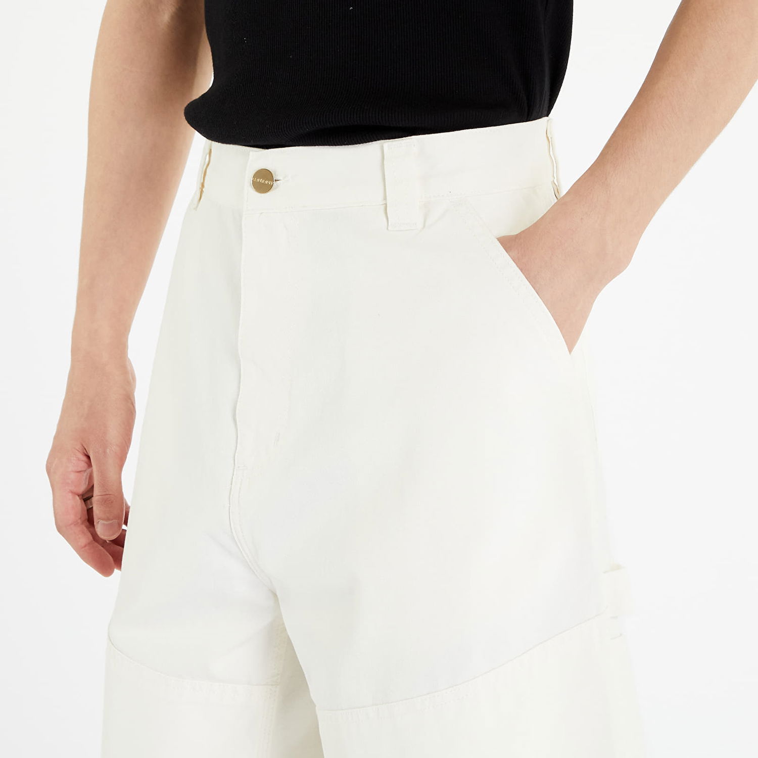 Bukser Carhartt WIP Wide Panel Pant Wax Rinsed Hvid | I031393.D602, 1