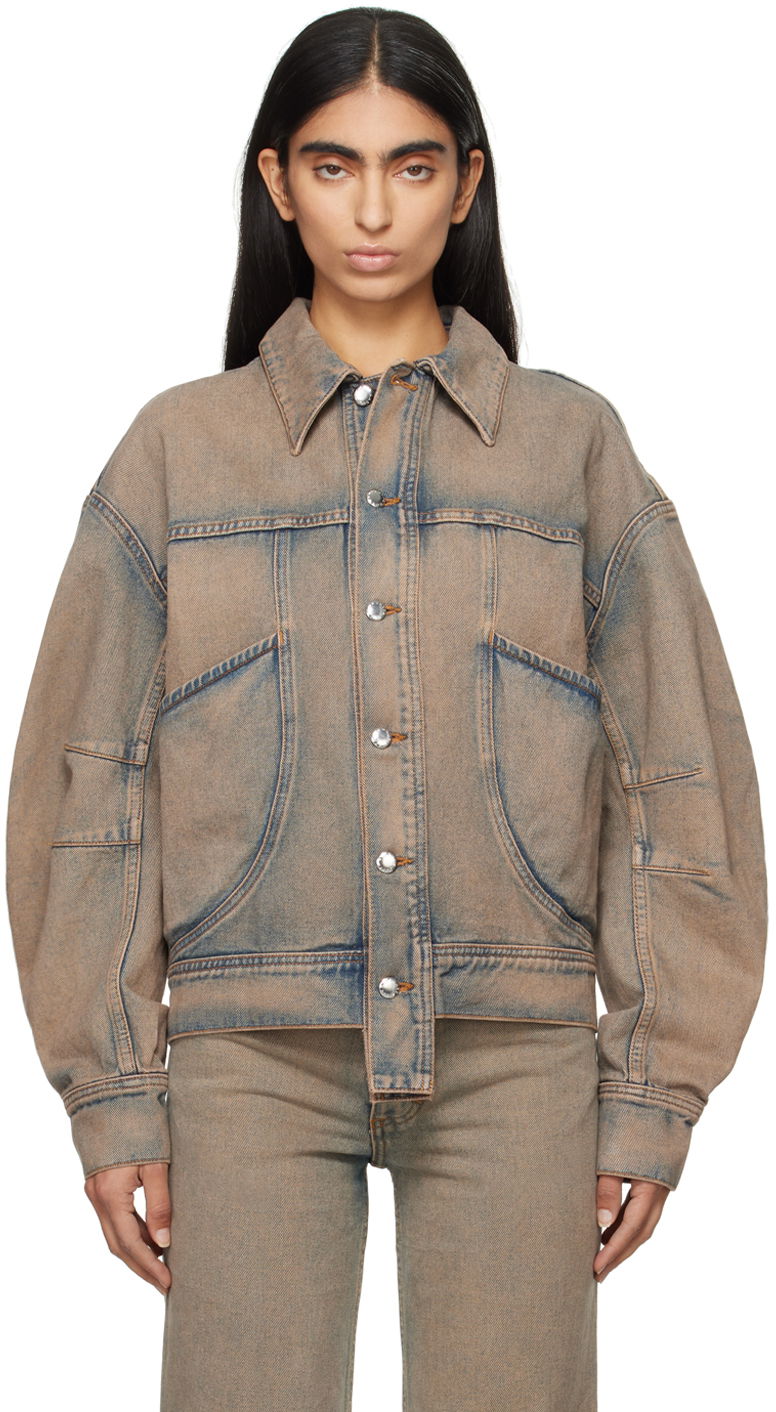Jakke Eckhaus Latta 'EL' Redux Denim Jacket Blå | 1104-EL-PF24-S -