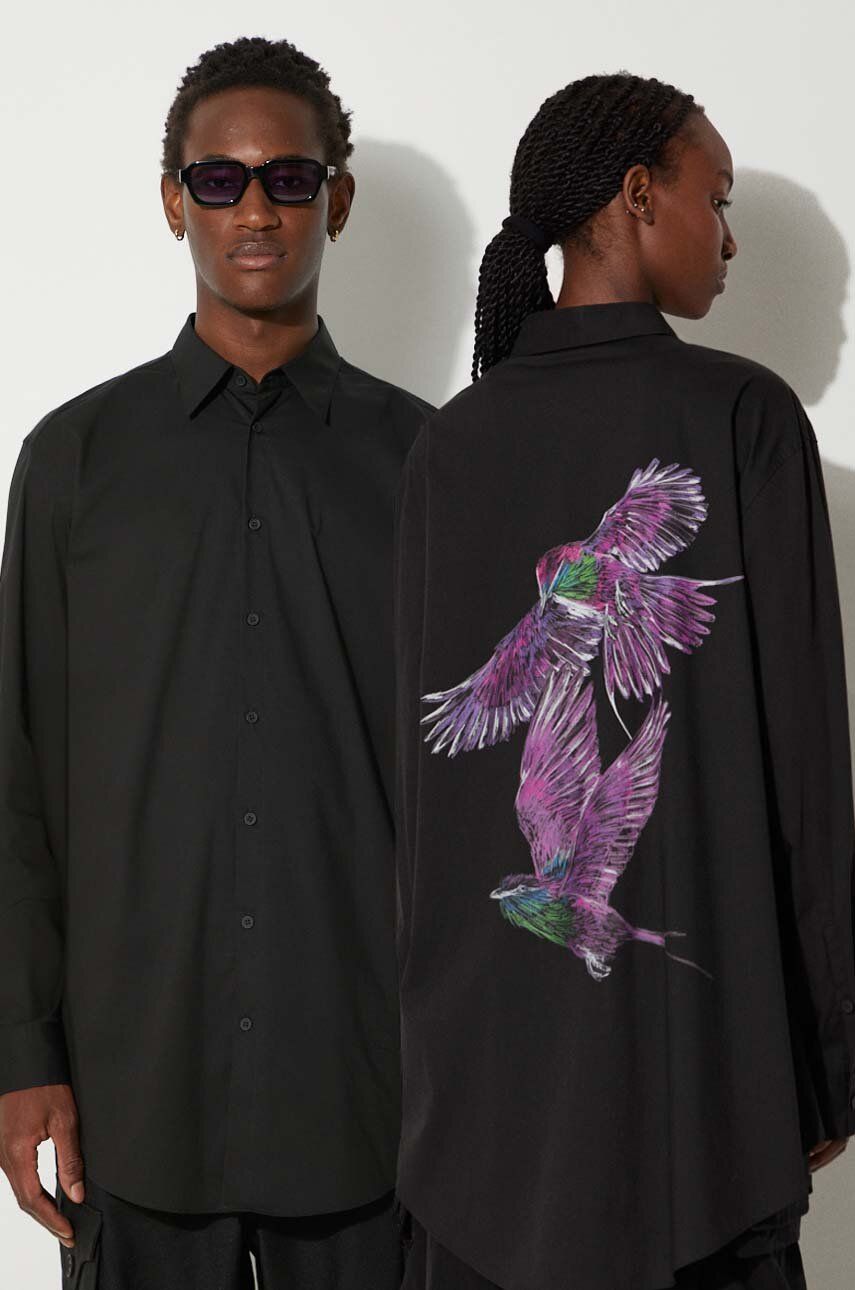 Skjorte Y-3 Relaxed Graphic Shirt Sort | JE9274, 0