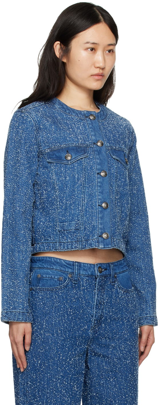 Jakke rag & bone Cora Denim Jacket Blå | WDD24S1438FTMT, 1