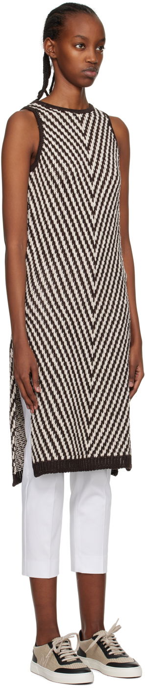 Sweater Max Mara Max Mara Chevron Knit Midi Dress Brun | 2313611432600 MM12158, 1