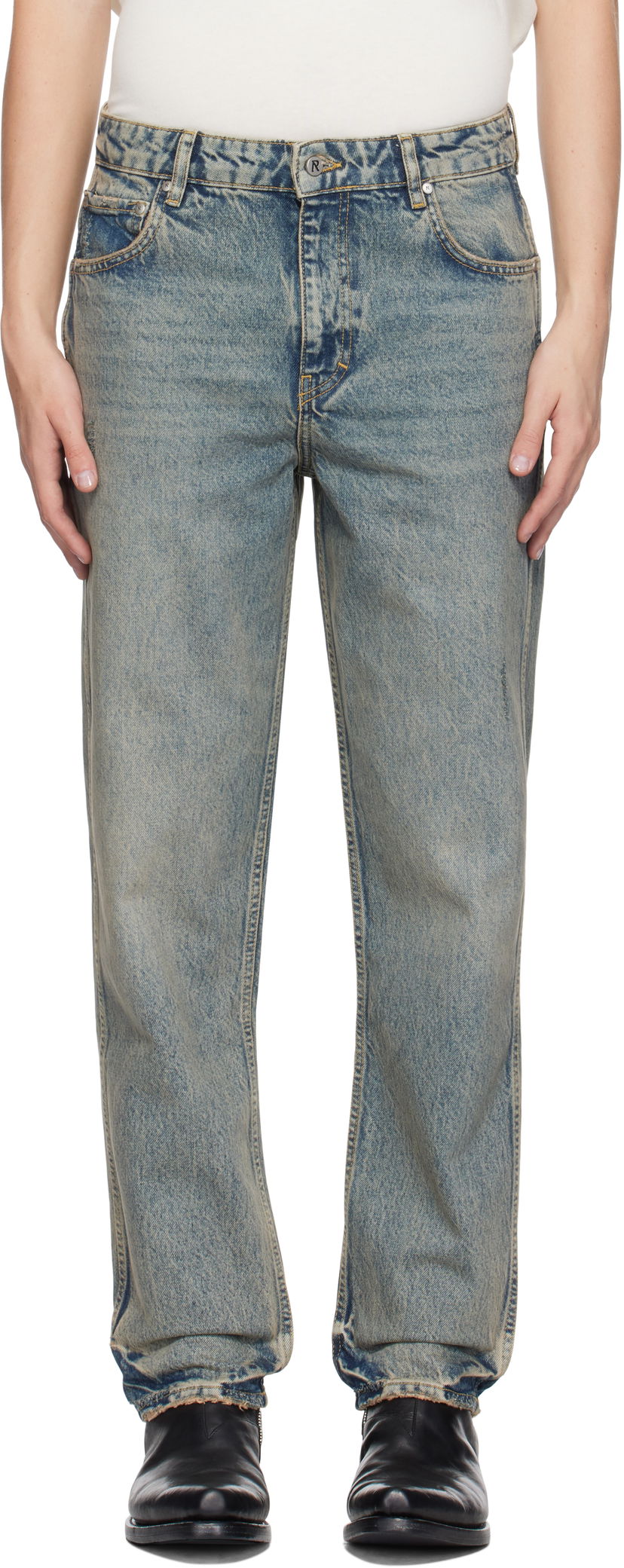 Jeans Represent Clo Straight Leg Jeans Blå | MLM61131