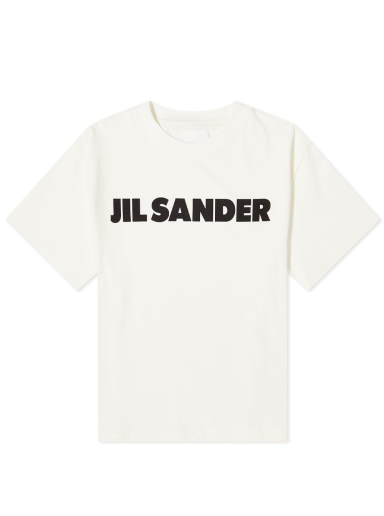 T-shirt Jil Sander Logo Front Tee Hvid | J02GC0001-J45148-102