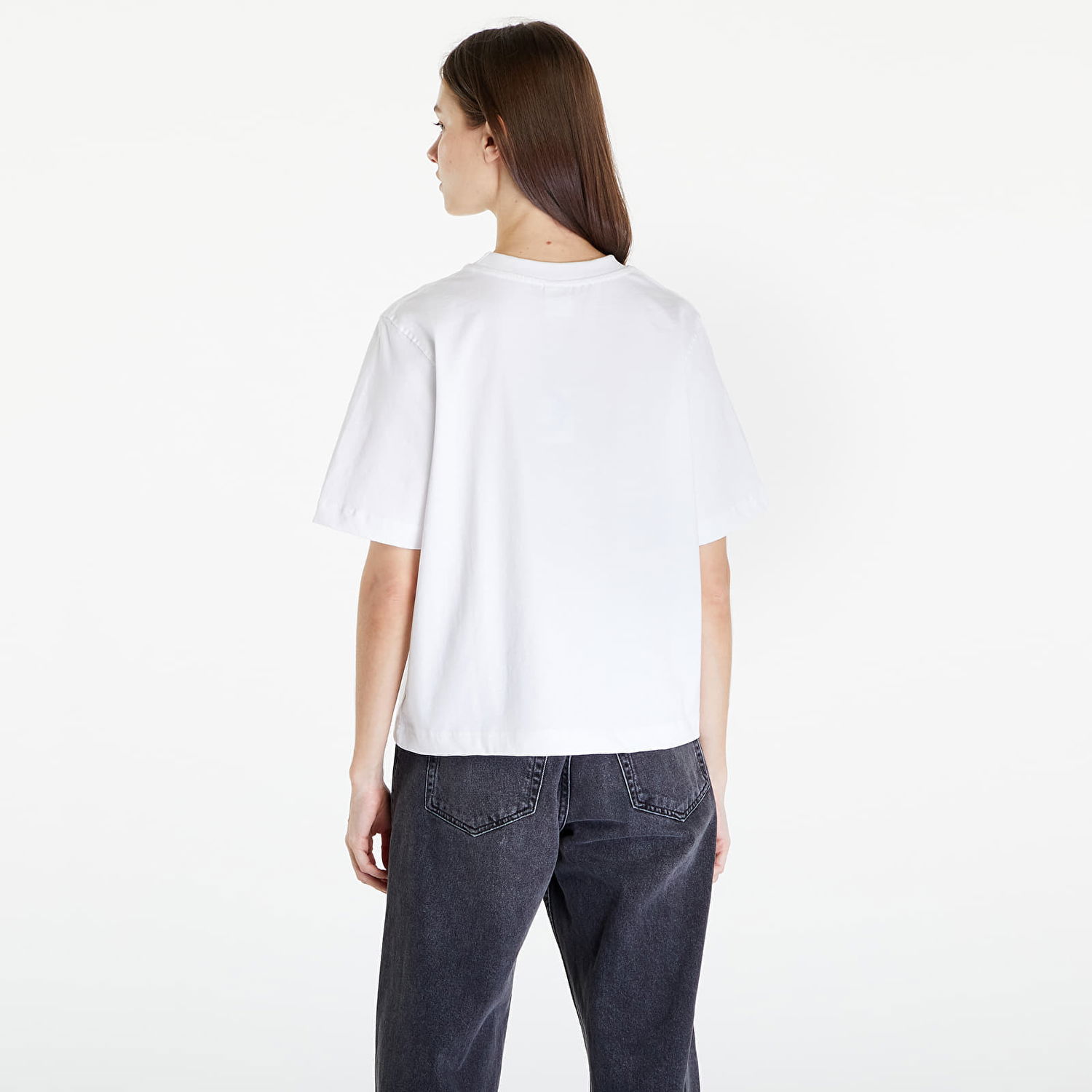 T-shirt Queens Essential T-Shirt With Tonal Print White Hvid | QNS_002, 1