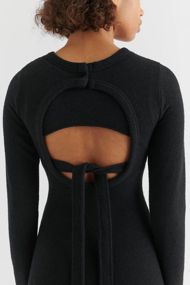 Kjole AXEL ARIGATO Fleur Open Back Dress Sort | A2268002, 4