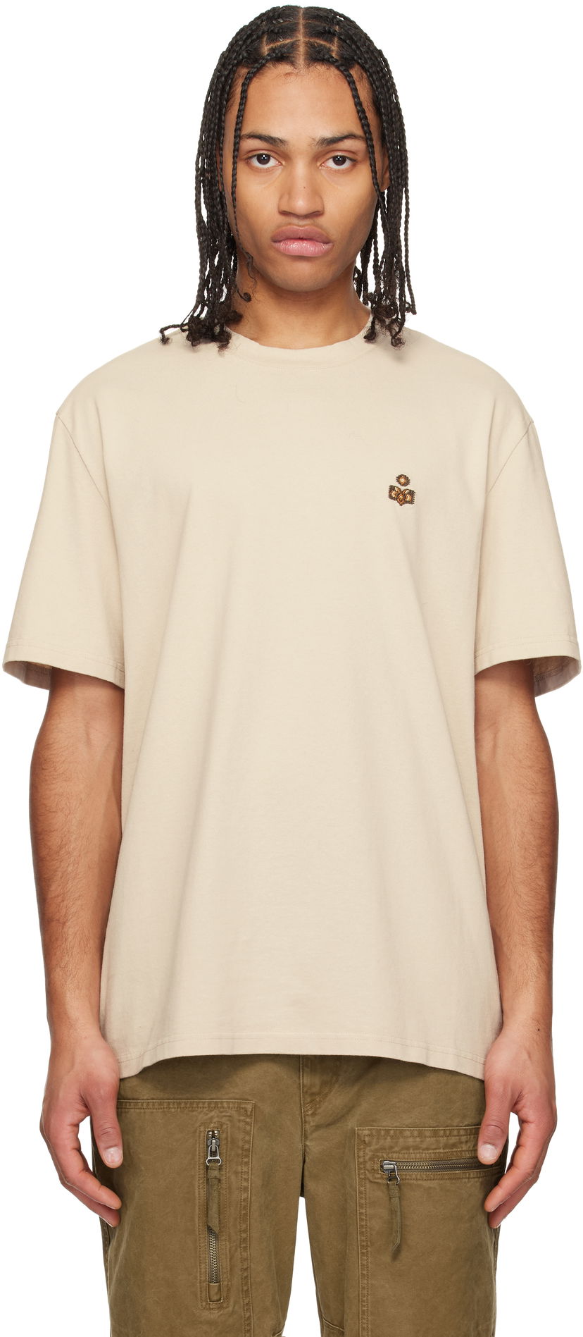 T-shirt ISABEL MARANT Isabel Marant Hugo T-Shirt Beige | 25PTS0149HE-C1N14H