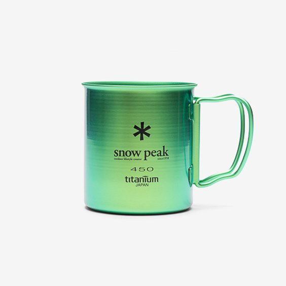 Drikkeflaske Snow Peak Titanium Single 450 Cup Grøn | MG-043GR-US, 1