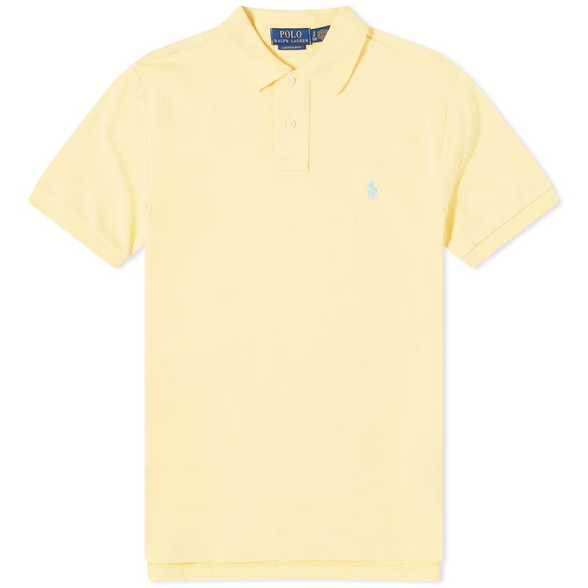 Polo skjorte Polo by Ralph Lauren Custom Fit Polo Shirt Gul | 710782592021