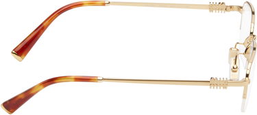 Solbriller Miu Miu Miu Miu Half Rim Metal Rectangle Glasses Brun | 0MU 52WV 8056262411148, 1