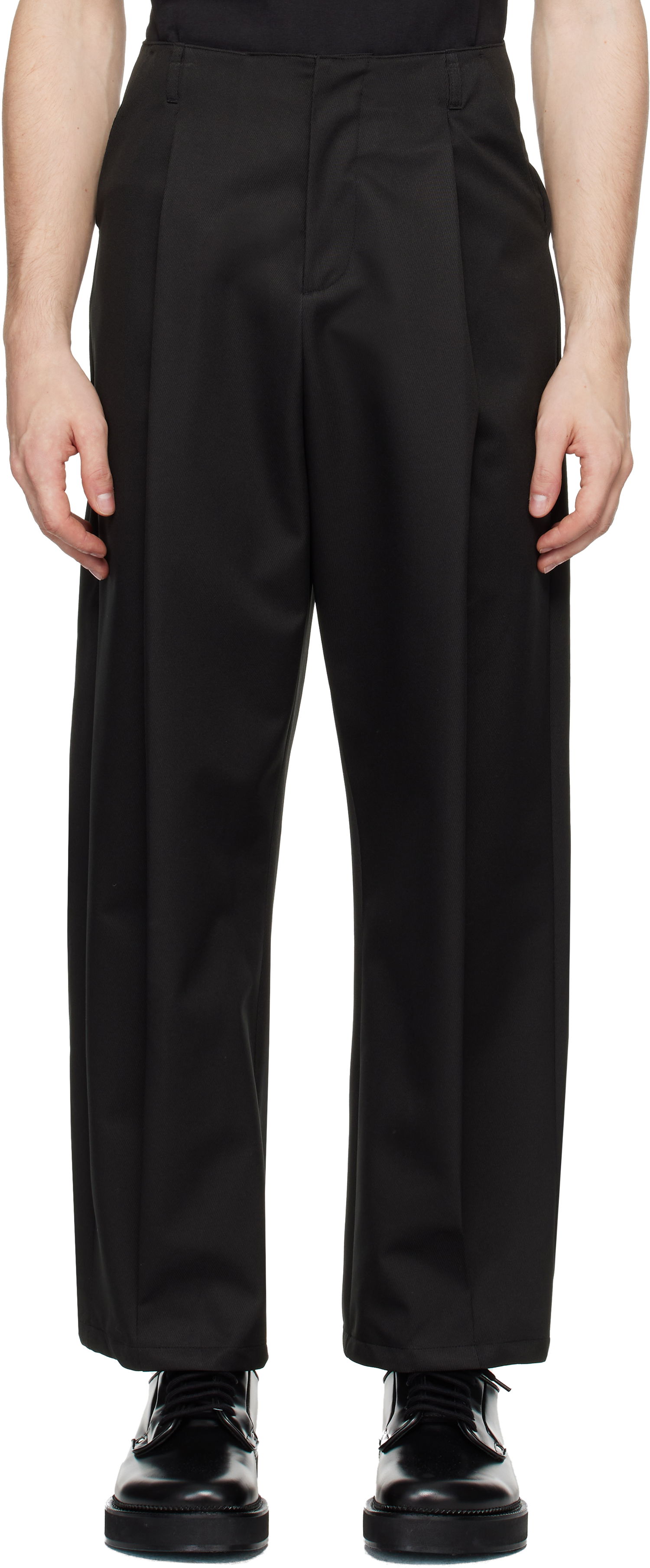Bukser ADER ERROR Black Wide Leg Trousers Sort | BN01FWSA0212BK, 0
