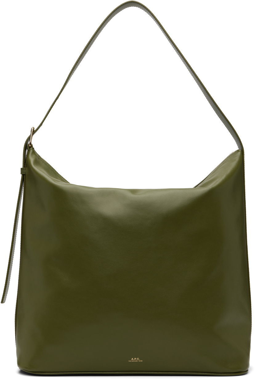 Skuldertaske A.P.C. A.P.C. Vera Maxi Shoulder Bag Grøn | PXCBS-F67029