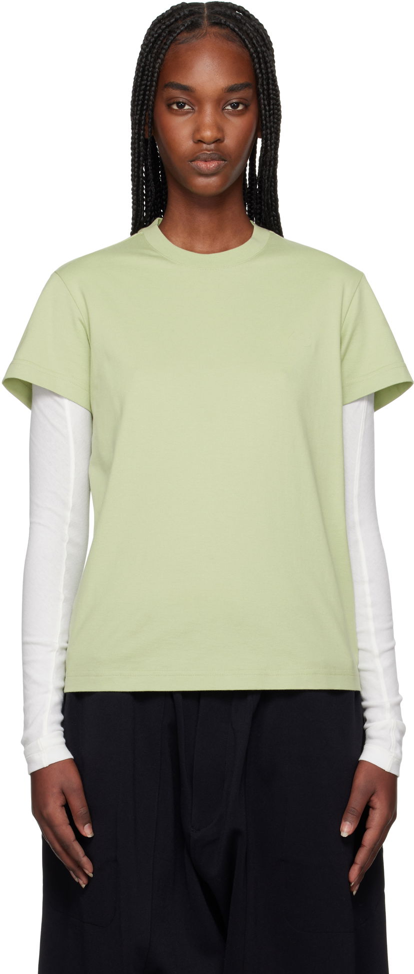 T-shirt Y-3 Y-3 Regular Short Sleeve T-Shirt Grøn | JM7828