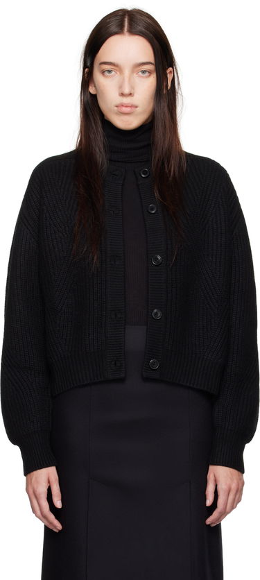 Sweater Loulou de Saison Loulou de Saison Manoa Knit Cardigan Sort | MANOA, 0