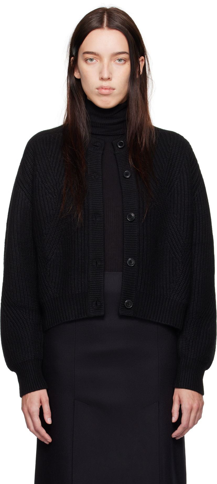 Sweater Loulou de Saison Loulou de Saison Manoa Knit Cardigan Sort | MANOA
