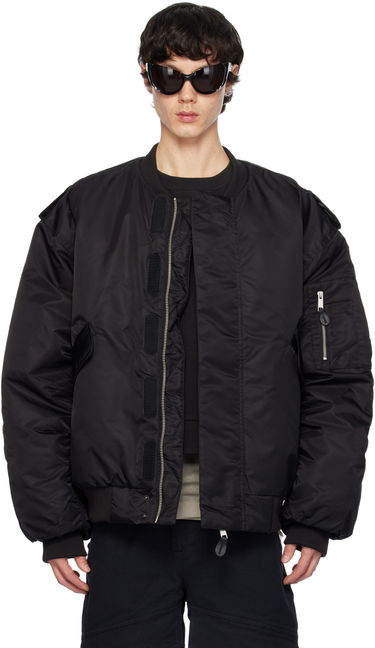 Bomberjakke Entire Studios V-22 Bomber Jacket Sort | ES2305PU, 0